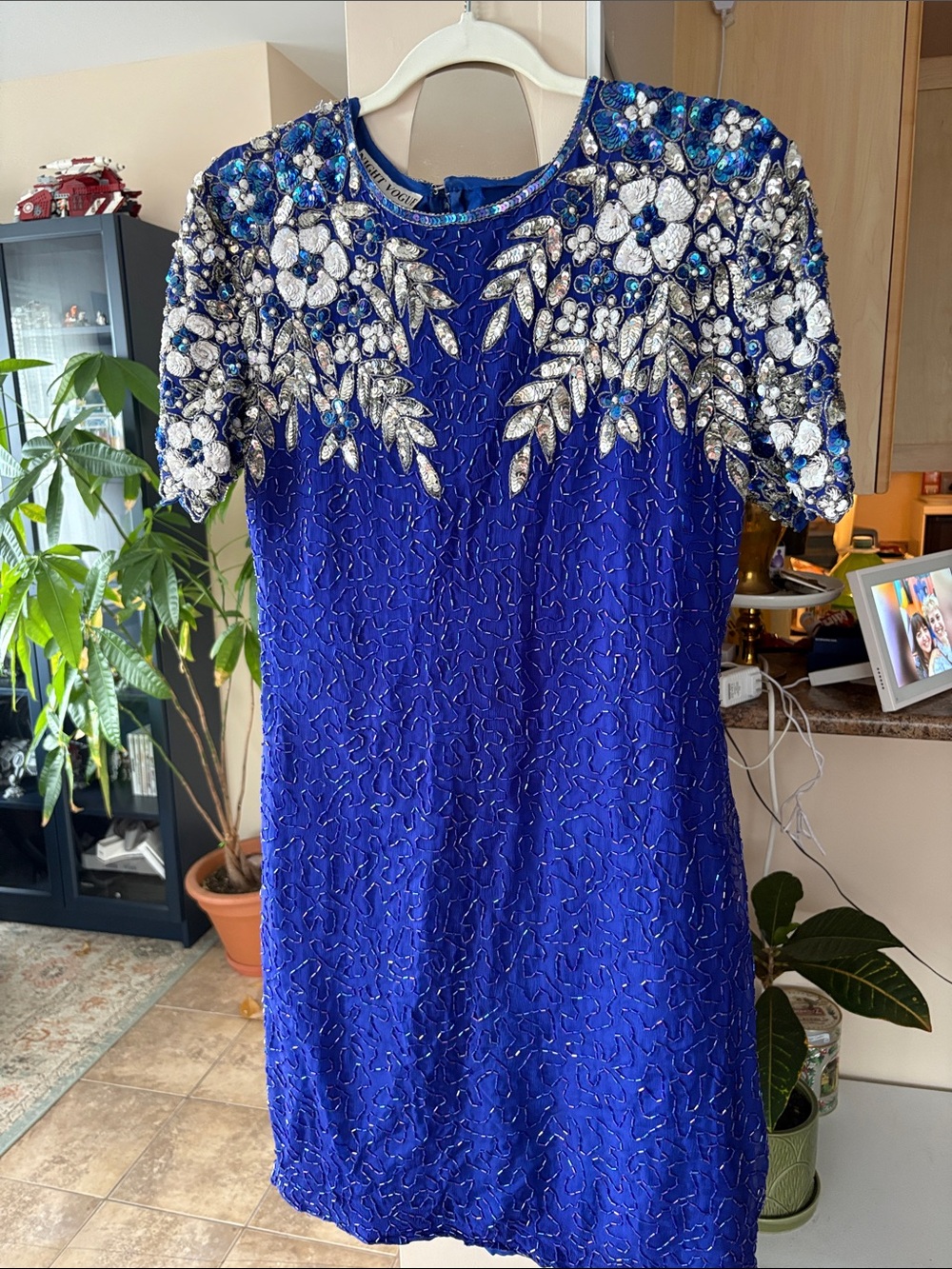 Vintage 80’s royal blue cocktail dress